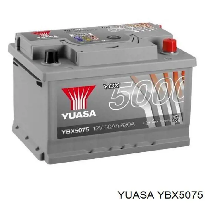 YBX5075 Yuasa акумуляторна батарея, акб
