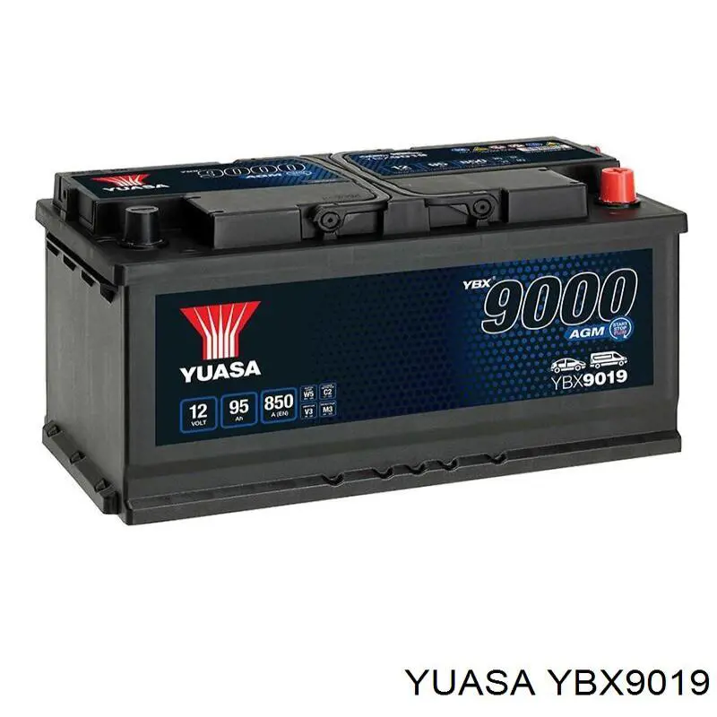Купити YBX9019 Yuasa Автомобільна батарея
