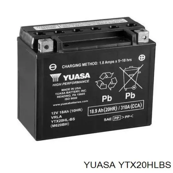 Батарея акумуляторна Yuasa YTX20HLBS ціна, від 180.24 USD