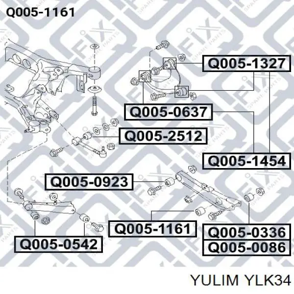 YLK34 Yulim Стійка стабілізатора, переднього, ліва