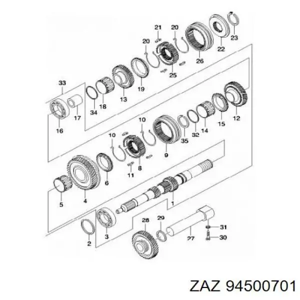 Купити 94500701 ZAZ Болт кронштейна подушки двигуна