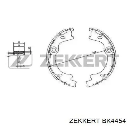 BK4454 Zekkert колодки ручника/стоянкового гальма