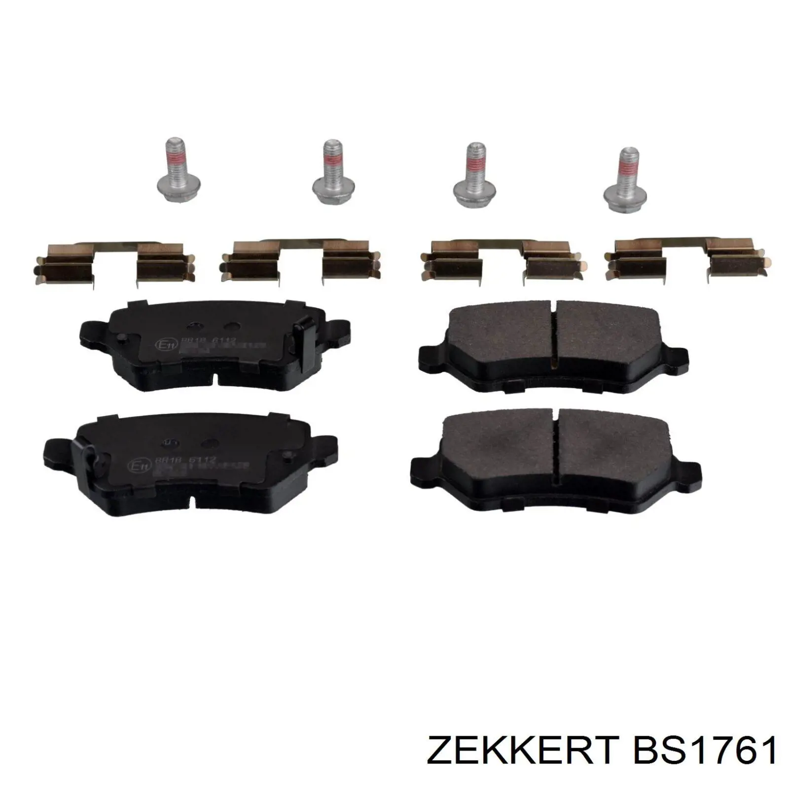 BS1761 Zekkert Колодки гальмівні задні, дискові