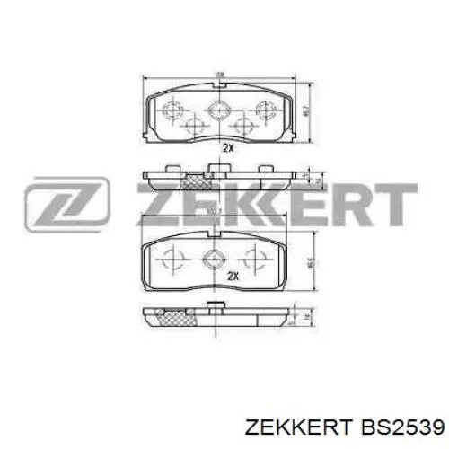 Купити SP2154 Hi-q Колодки гальмівні передні, дискові