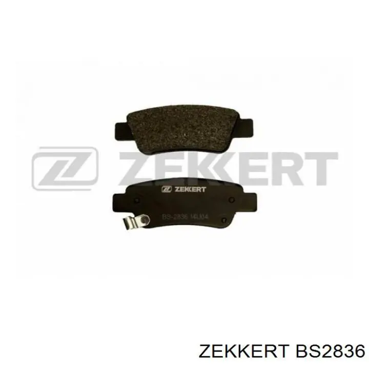 BS2836 Zekkert Колодки гальмівні задні, дискові