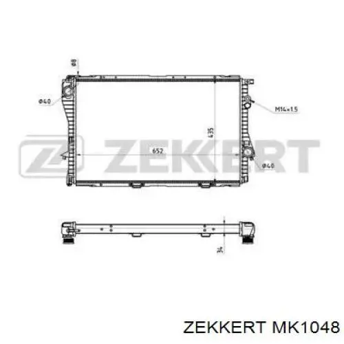 Опора амортизатора переднього правого MK1048 Zekkert