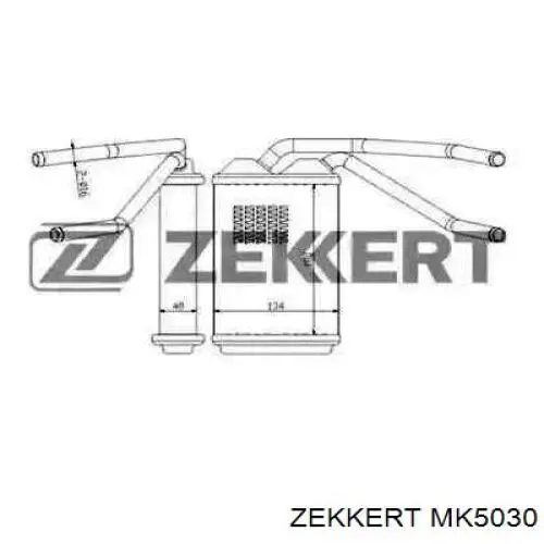 Радіатор пічки (обігрівача) MK5030 Zekkert