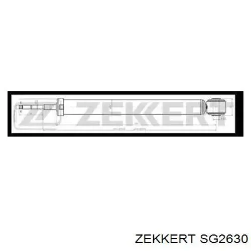 Купити SG2630 Zekkert Стійка амортизатора задня
