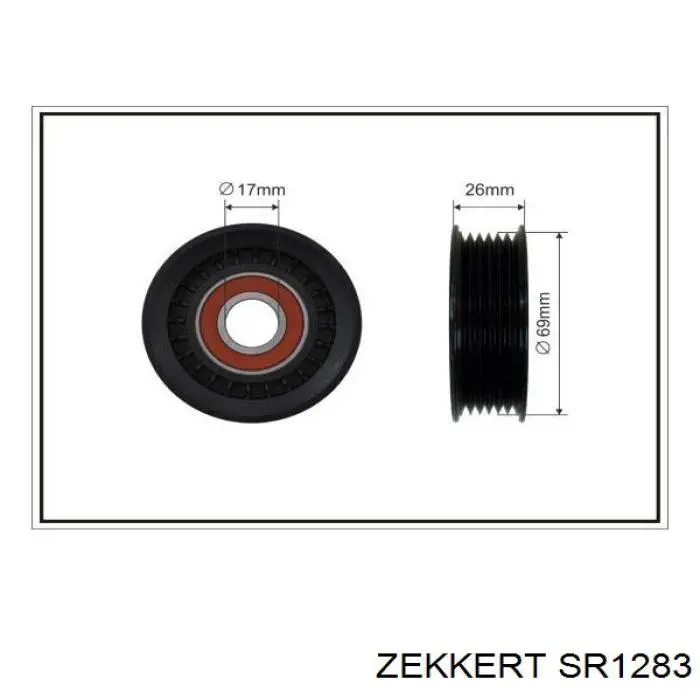 Натягувач приводного ременя SR1283 Zekkert