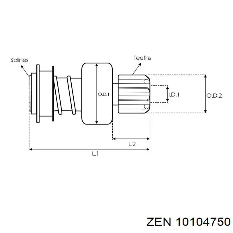 Бендикс ZEN 10104750 ціна, від 9.70 USD