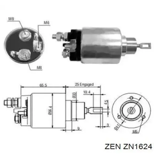 Бендикс стартера ZN1624 ZEN