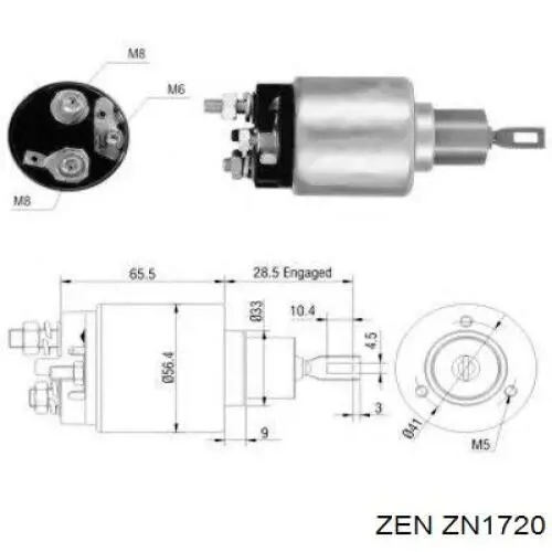 Бендикс ZEN ZN1720 ціна, від 13.55 USD