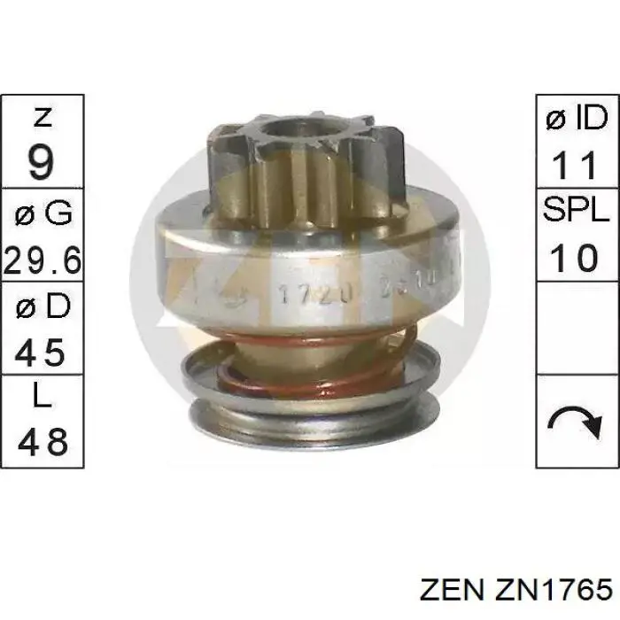 Бендикс ZEN ZN1765 ціна, від 15.32 USD