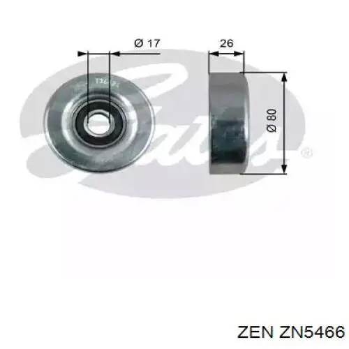 ZN5466 ZEN Обгонна муфта генератора
