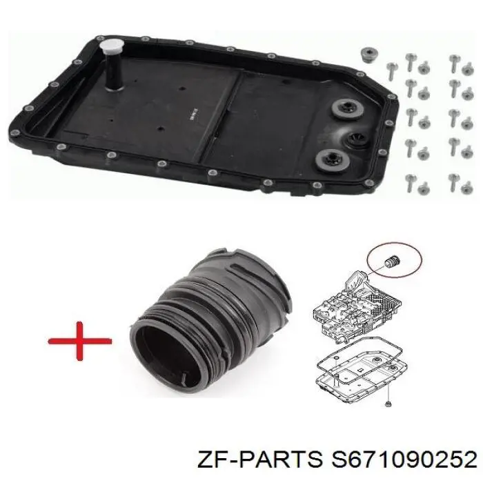 Масло трансмісії ZF Parts S671090252 ціна, від 42.37 USD