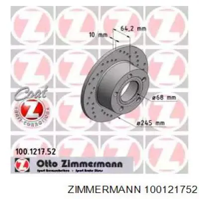 100121752 Zimmermann Дискові гальма