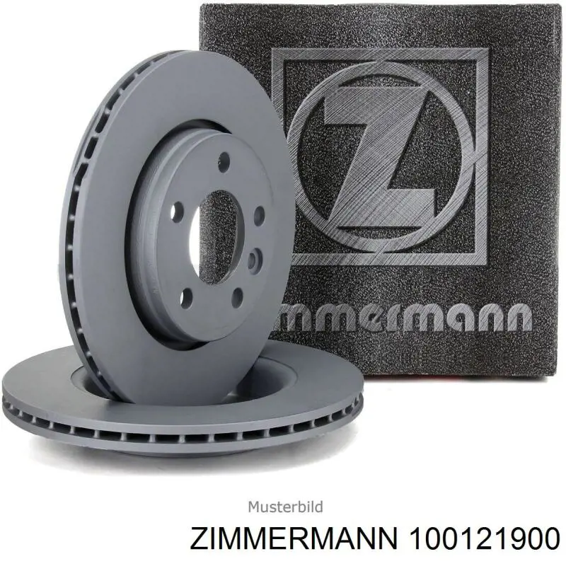 100121900 Zimmermann диск гальмівний передній