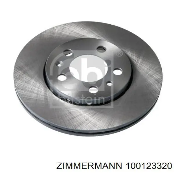 Диск переднього гальма Zimmermann 100123320 ціна, від 30.51 USD