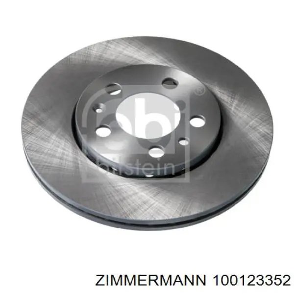 Диск гальмівний передній Zimmermann 100123352