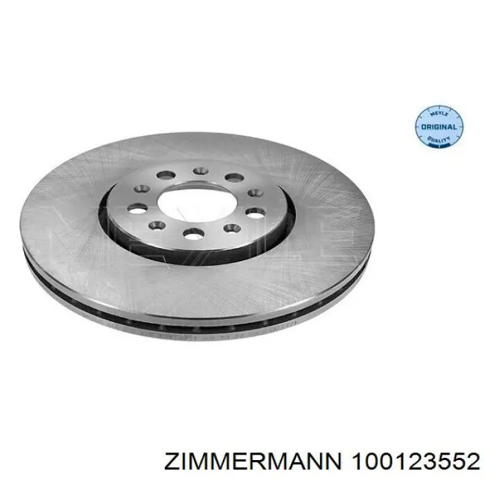 Диск гальмівний передній Zimmermann 100123552