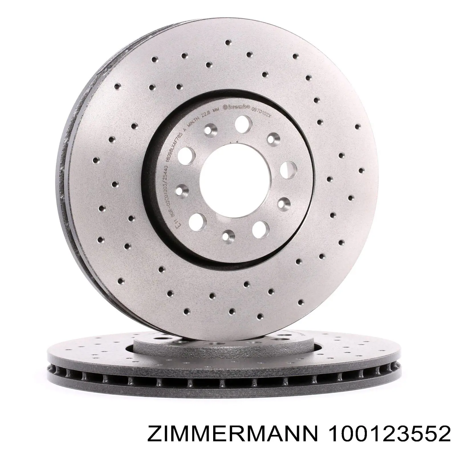 100123552 Zimmermann Гальмо дискове переднє