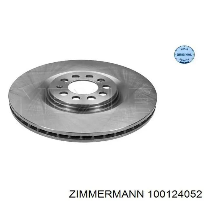 Диск гальмівний передній Zimmermann 100124052