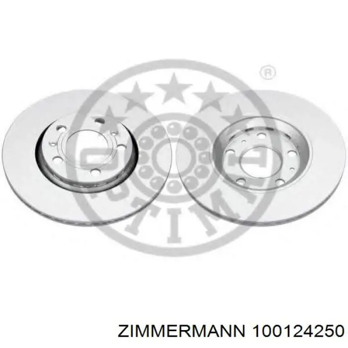 Гальмівні диски передні 100124250 Zimmermann