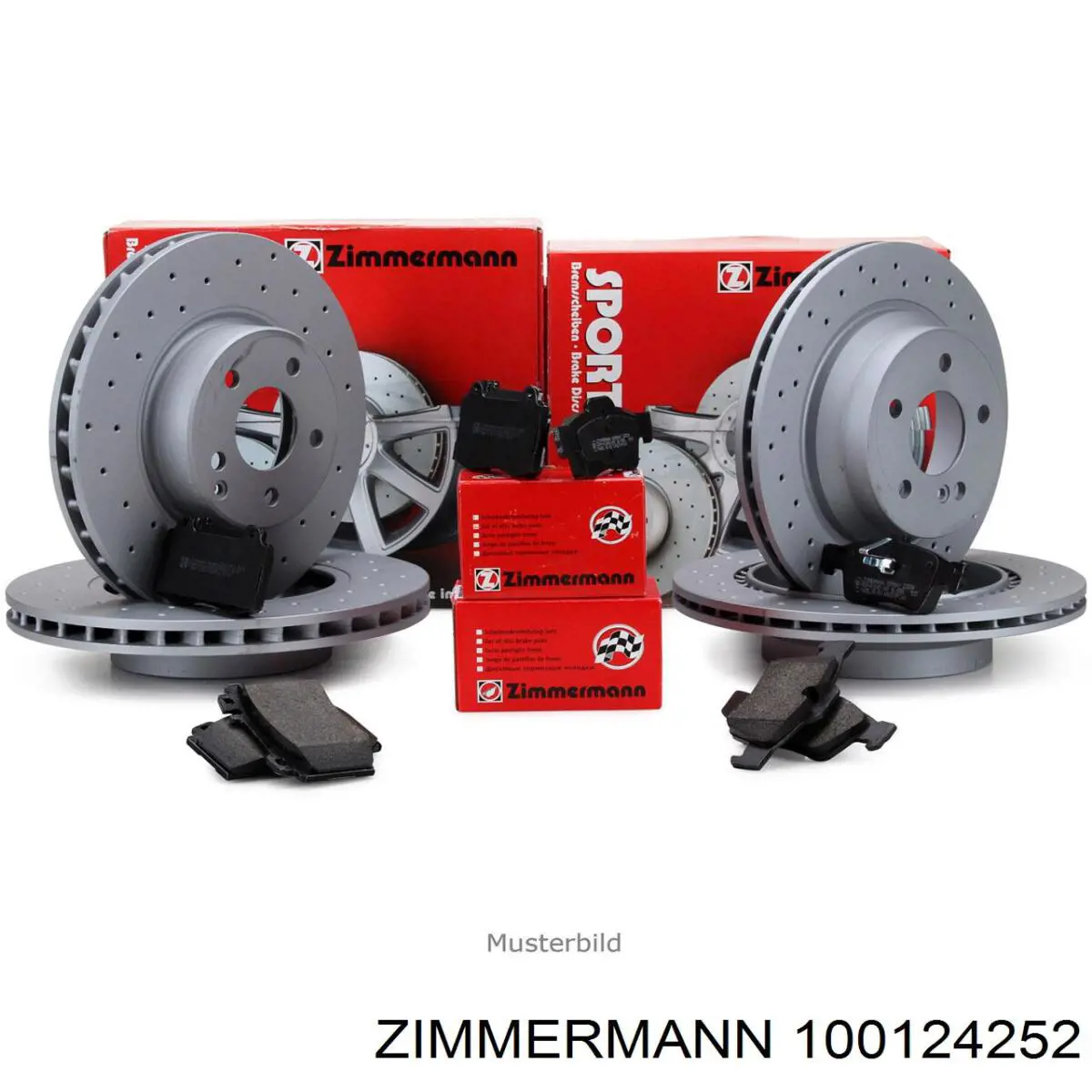Диск переднього гальма Zimmermann 100124252 ціна, від 53.94 USD