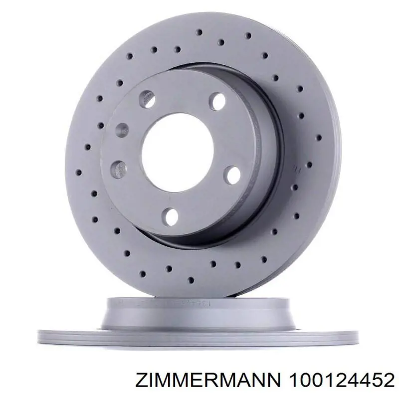 100124452 Zimmermann диск гальмівний задній