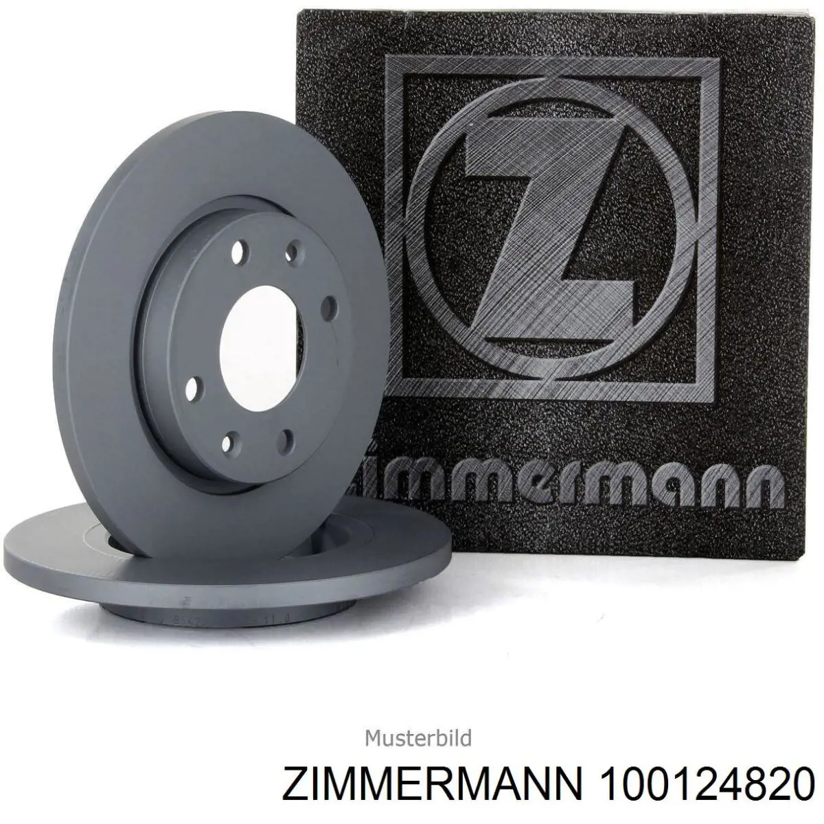100124820 Zimmermann диск гальмівний задній
