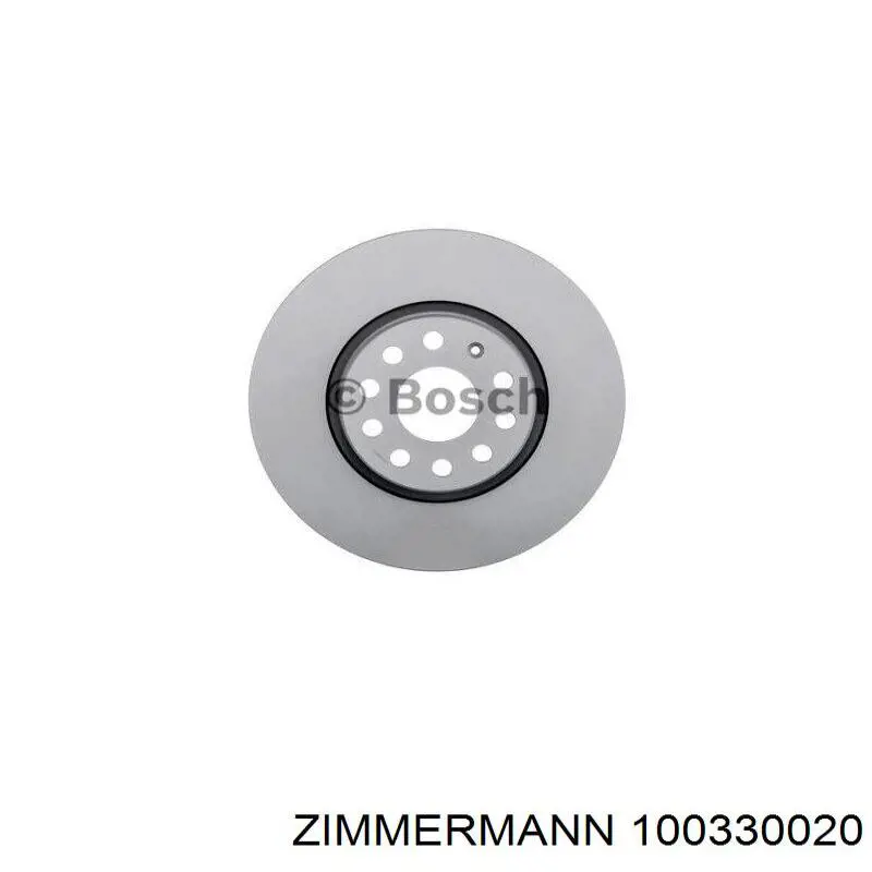 Диск переднього гальма Zimmermann 100330020 ціна, від 54.56 USD