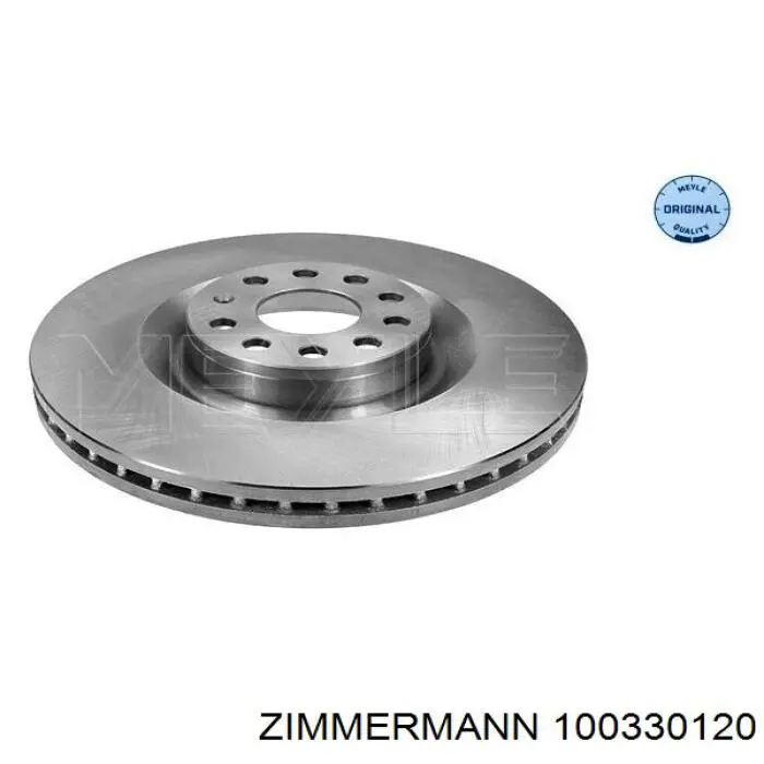 Диск переднього гальма Zimmermann 100330120 ціна, від 74.09 USD