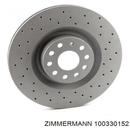 Диск гальмівний передній Zimmermann 100330152