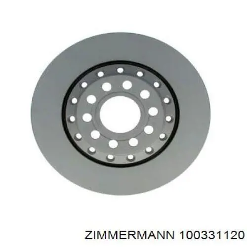 Диск гальмівний задній Zimmermann 100331120