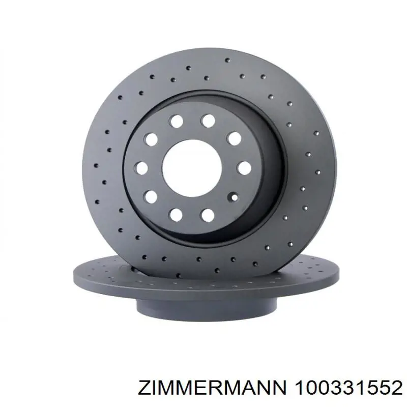 100331552 Zimmermann диск гальмівний задній