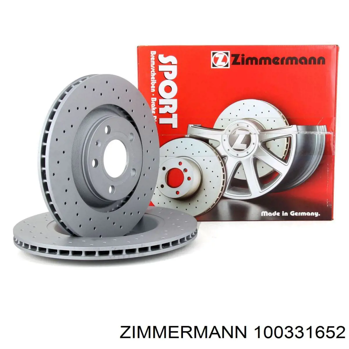 100331652 Zimmermann диск гальмівний задній
