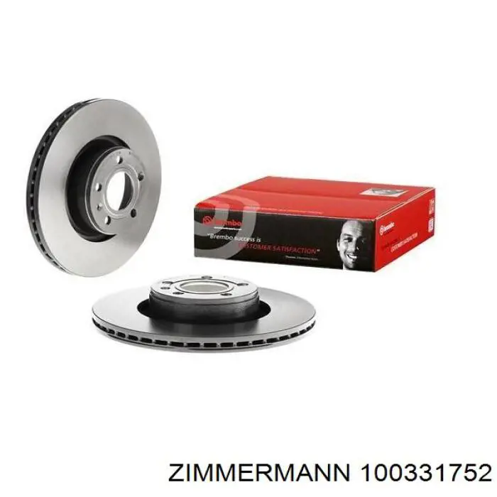 100331752 Zimmermann Гальмо дискове переднє