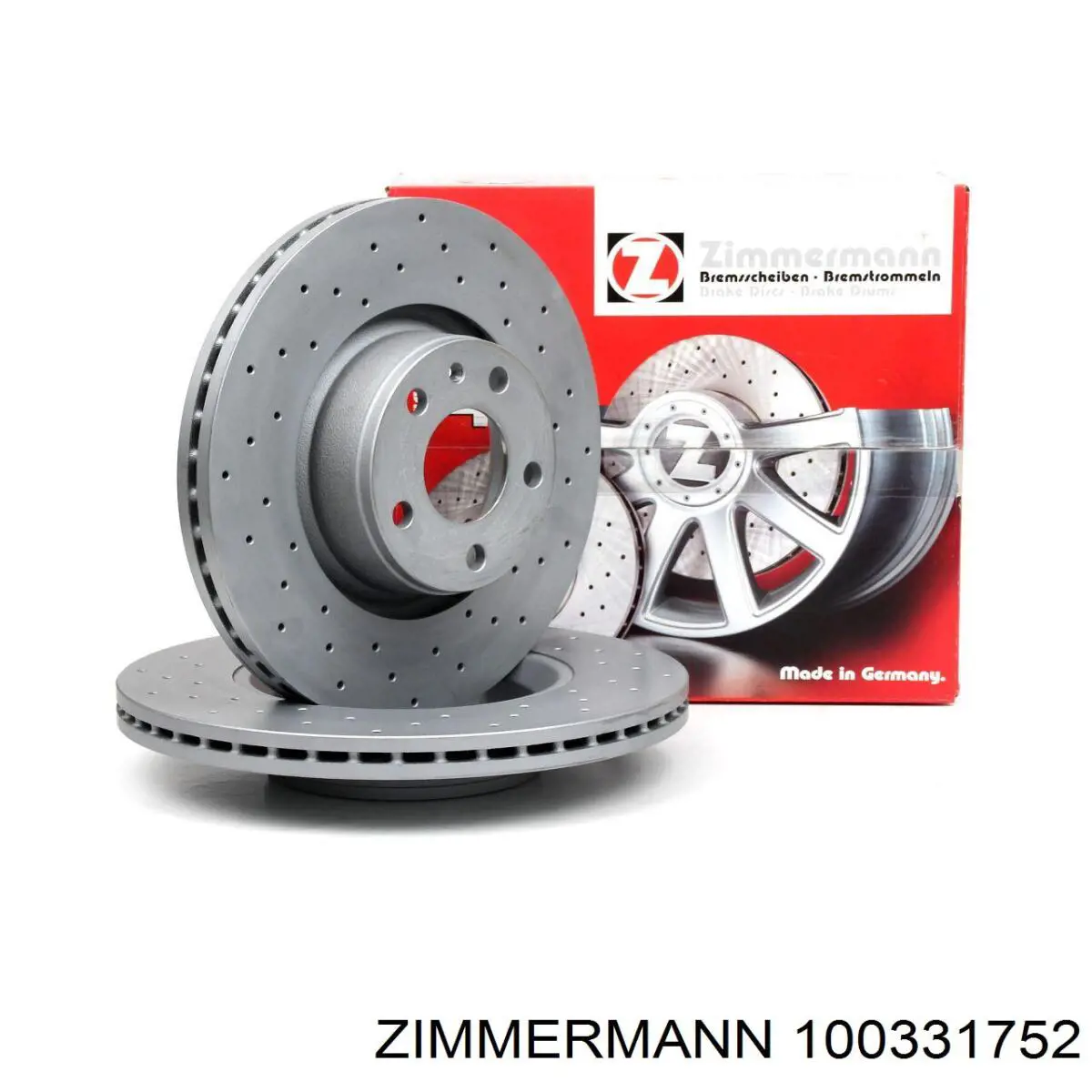 100331752 Zimmermann диск гальмівний передній