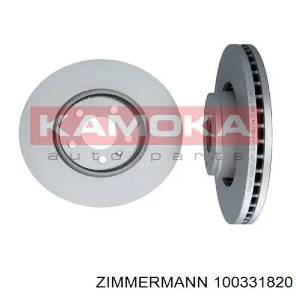 Диск гальмівний передній Zimmermann 100331820