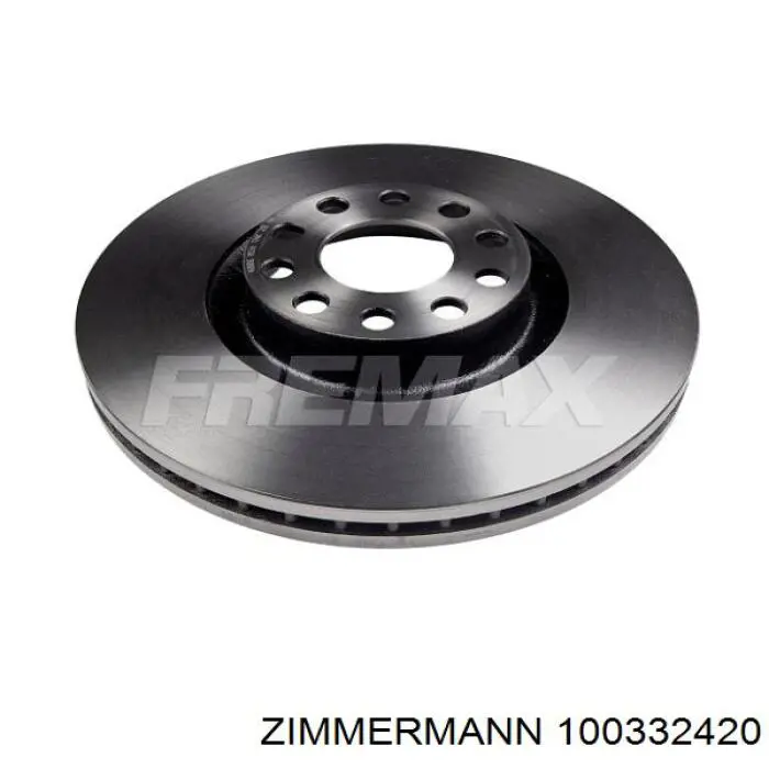 Диск гальмівний передній Zimmermann 100332420