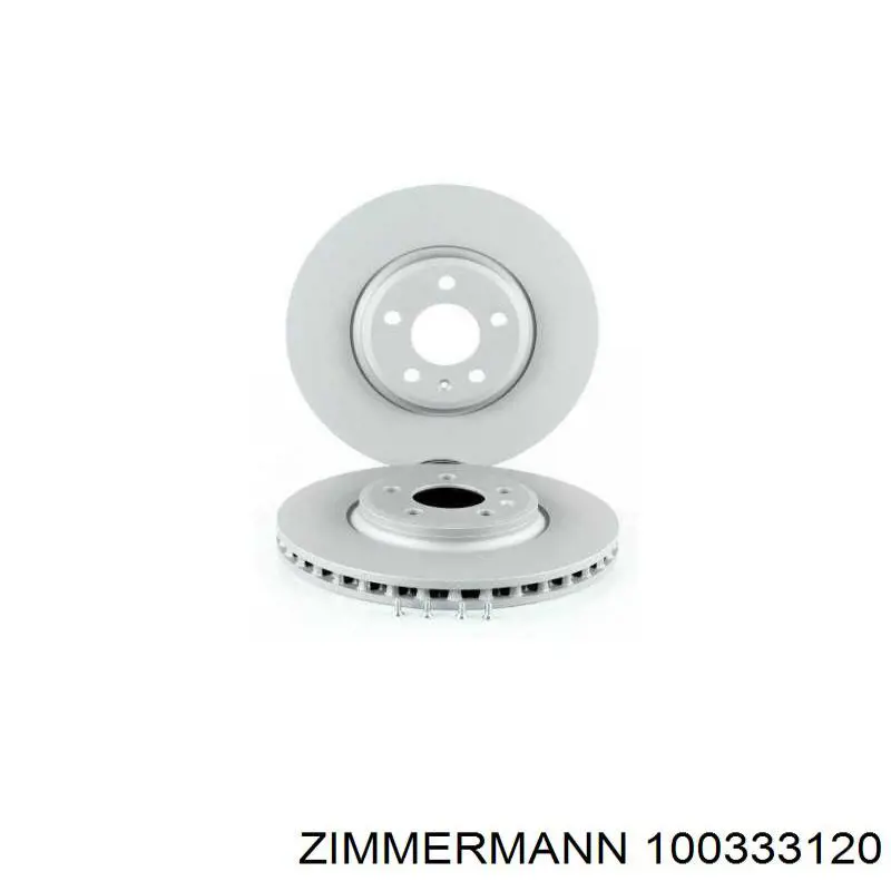 Гальмівні диски передні 100333120 Zimmermann