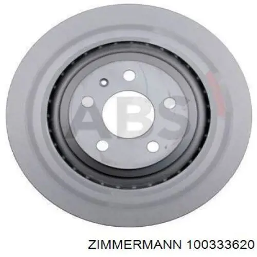 Купити 100333620 Zimmermann Диск заднього гальма