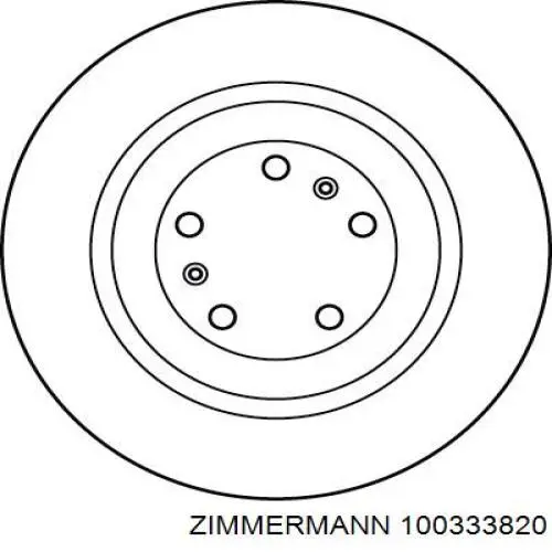 Диск гальмівний задній 100333820 Zimmermann