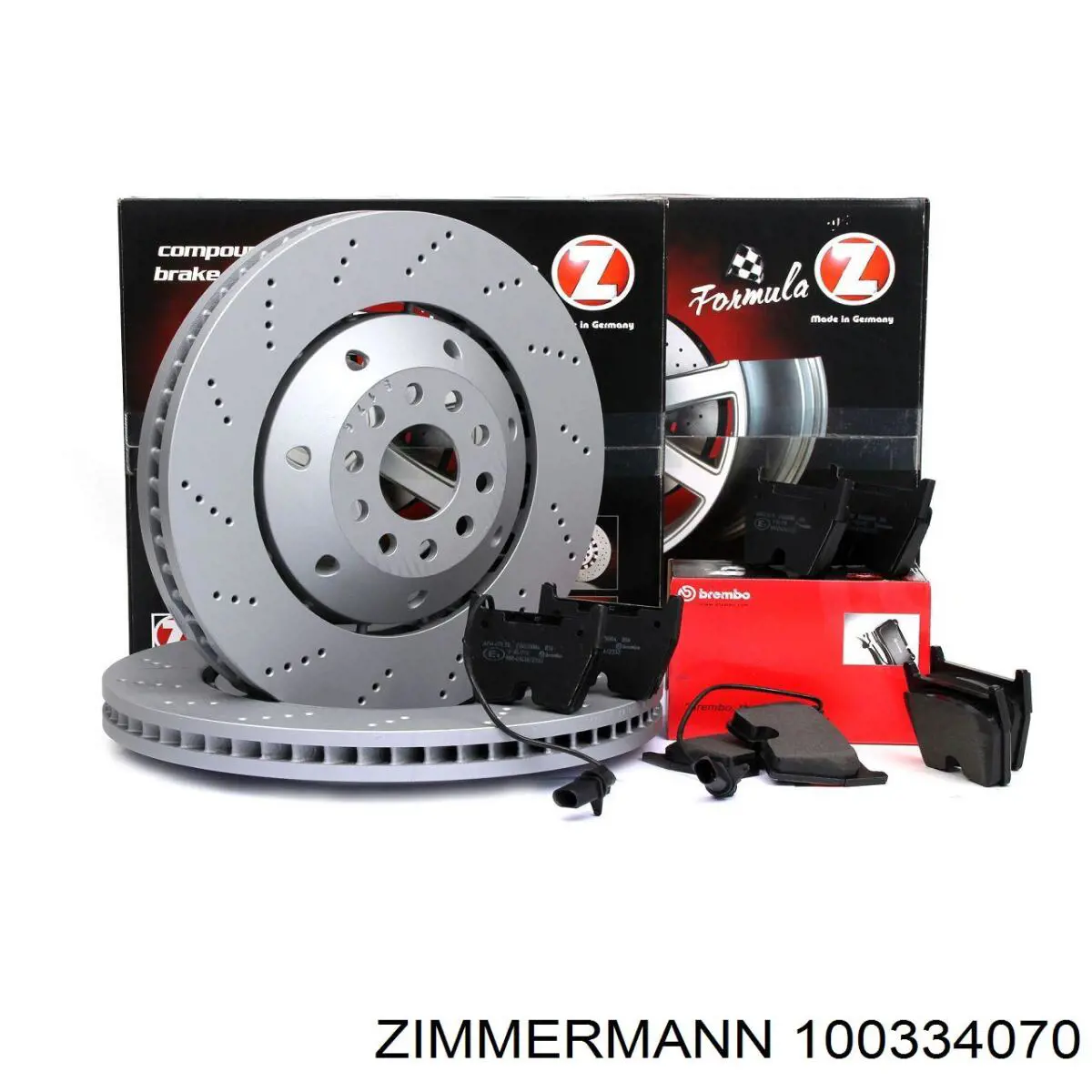 100334070 Zimmermann Гальмо дискове переднє