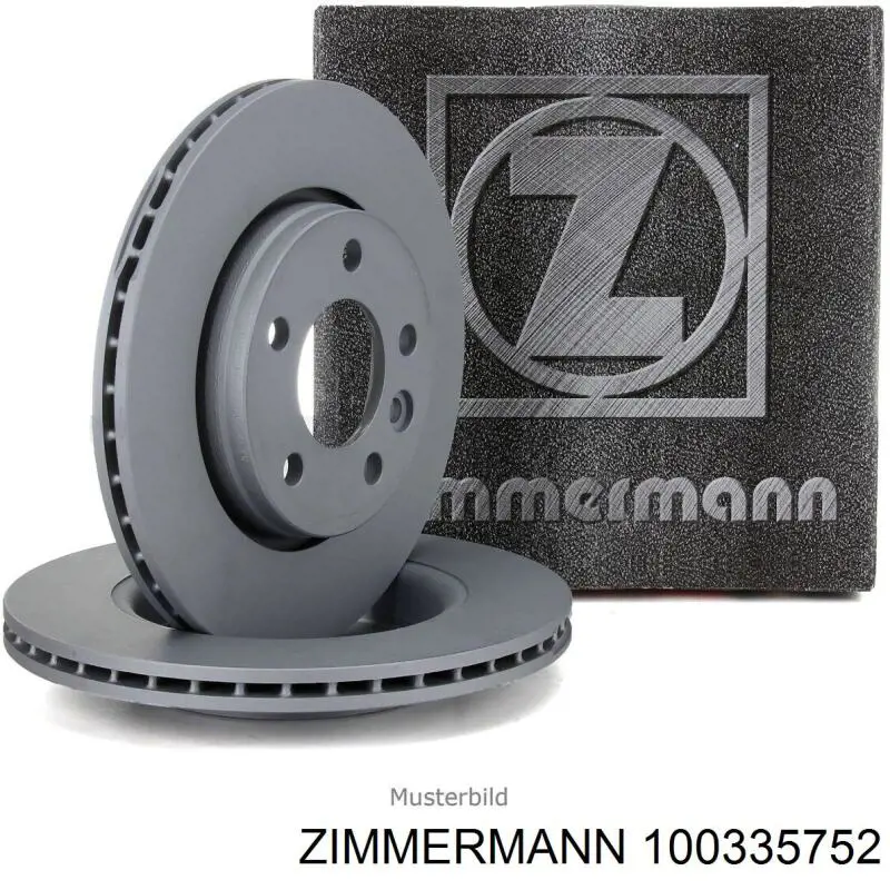 100335752 Zimmermann диск гальмівний передній