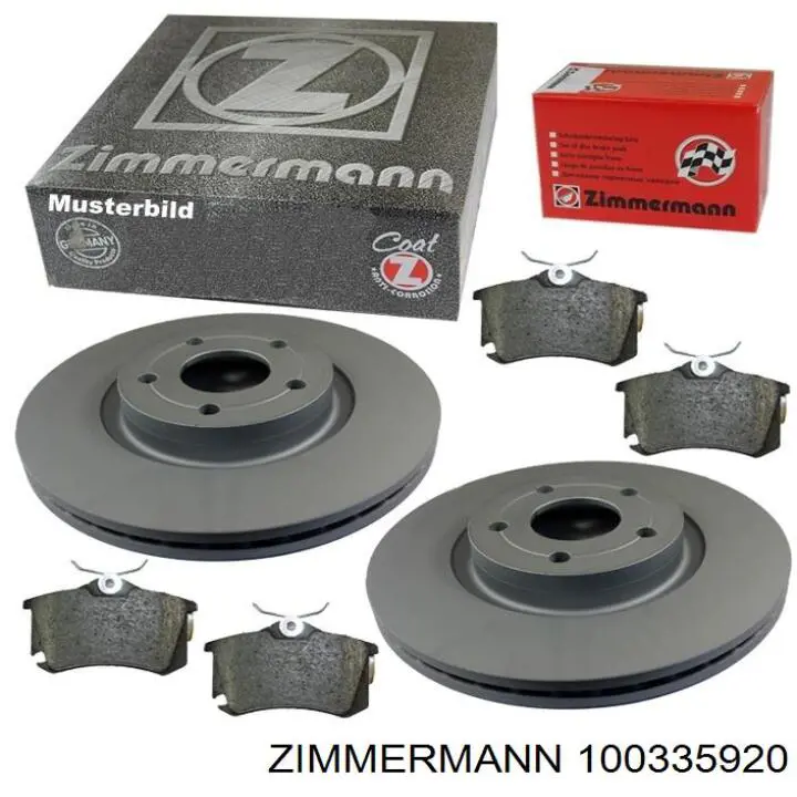100335920 Zimmermann Гальмо дискове переднє