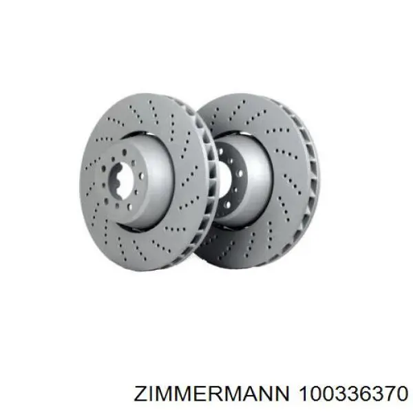 Диск гальмівний передній Zimmermann 100336370