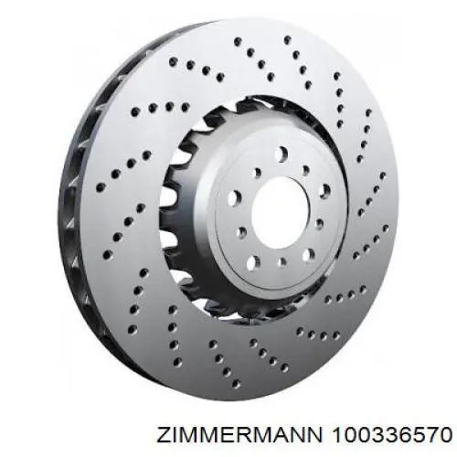 100336570 Zimmermann диск гальмівний передній