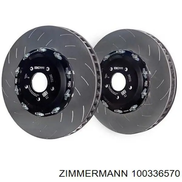 Диск гальмівний передній Zimmermann 100336570