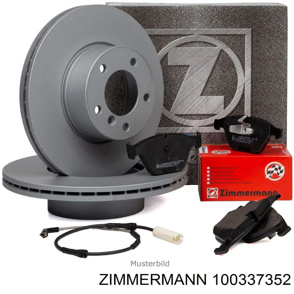 100337352 Zimmermann диск гальмівний передній